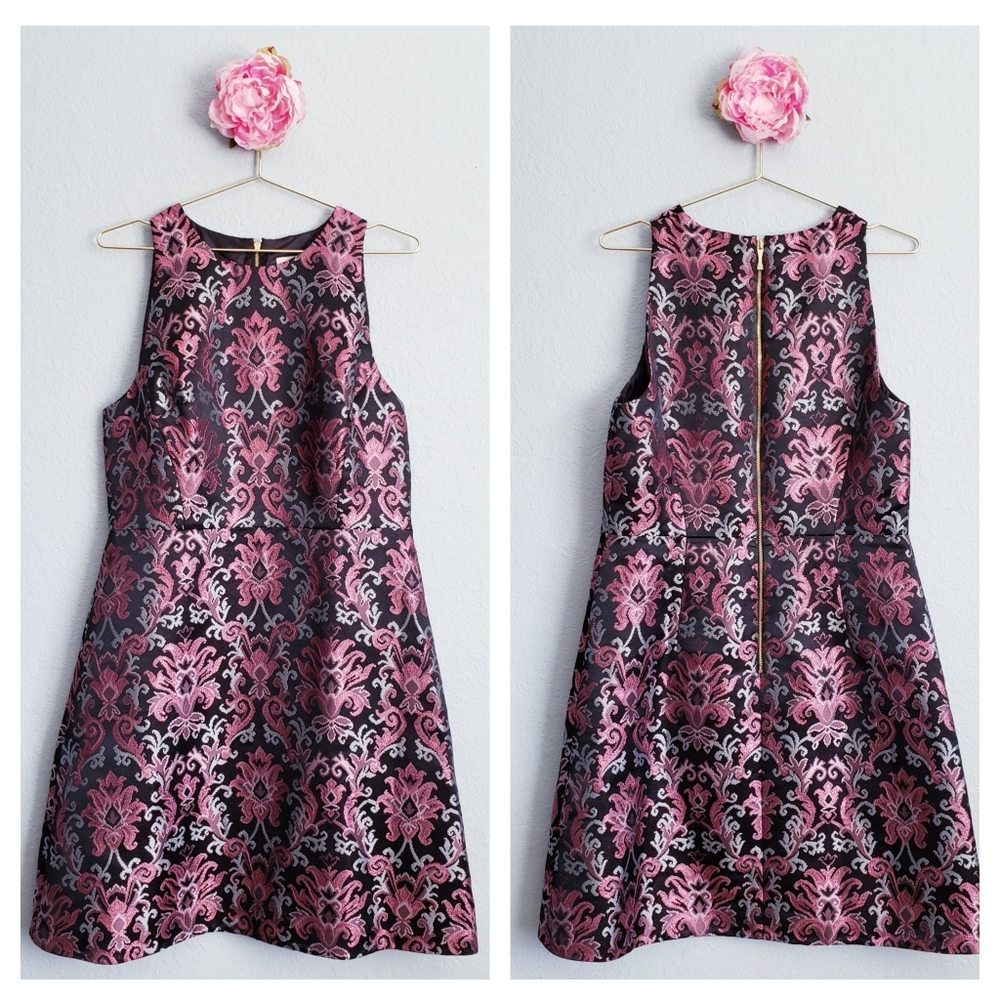 Kate Spade Pink and Black Mini Dress